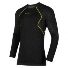 Triko dlouhý rukáv La Sportiva Wool40 Aero Longsleeve M Black/Yellow Triko dlouhý rukáv La Sportiva Wool40 Aero Longsleeve M Black/Yellow