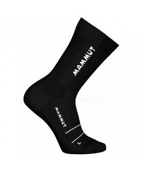 Ponožky Mammut Trail Running Targeted Cushion Crew Socks black-white 0047 Ponožky Mammut Trail Running Targeted Cushion Crew Socks black-white 0047
