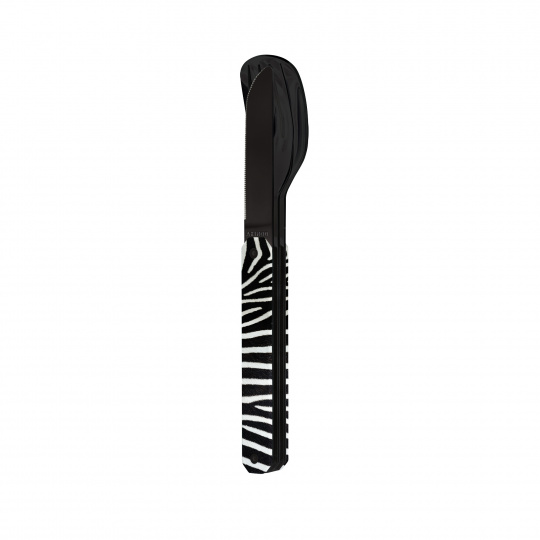 Magnetický příborový set Akinod 12h34 black mirror Zebra