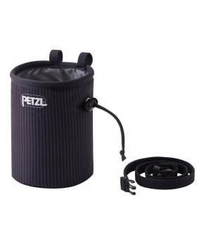 Petzl BANDI CHALK STRIPES pytlík na magnézium pruhovaný černý