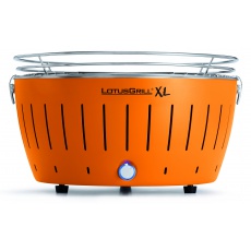 LotusGrill XL Mandarine Orange + ZDARMA 1kg dřevěného uhlí LotusGrill + ZDARMA gelový podpalovač LotusGrill + ZDARMA grilovací kleště LotusGrill