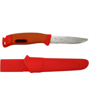 Morakniv Companion Spark Emergency (S) Hi-Vis Red/Burnt Orange