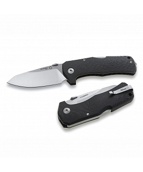 Kapesní nůž LionSteel TM1 CS čepel ocel Sleipner, karbonová rukojeť, pouzdro, rozbíječ skla