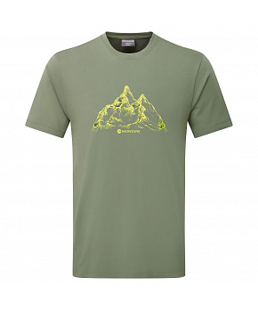 Montane Pánské tričko Montane Dual Mountain T-Shirt barva Caper velikost XL Montane Pánské tričko Montane Dual Mountain T-Shirt barva Caper velikost XL