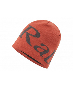 Rab Logo Beanie tuscan red/graphene/TRG čepice Rab Logo Beanie tuscan red/graphene/TRG čepice