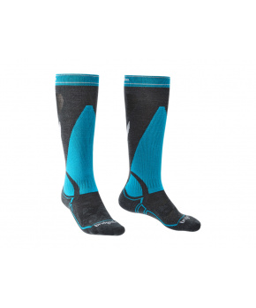 Bridgedale Ski Midweight gunmetal/blue/003 Bridgedale Ski Midweight gunmetal/blue/003