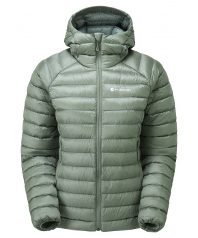 Montane FEM ANTI-FREEZE HOODIE-PALE SAGE-UK14/L dámská bunda šedozelená Montane FEM ANTI-FREEZE HOODIE-PALE SAGE-UK14/L dámská bunda šedozelená