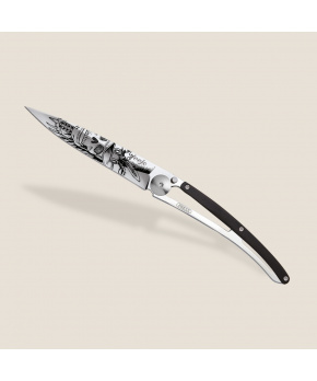 Kapesní nůž Deejo 1AB103 Tattoo Mirror 37g ebony wood Dandy Skull Kapesní nůž Deejo 1AB103 Tattoo Mirror 37g ebony wood Dandy Skull