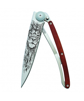 Kapesní nůž Deejo 1CB056 Tattoo 37g coralwood Lion Kapesní nůž Deejo 1CB056 Tattoo 37g coralwood Lion