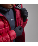 Montane ANTI-FREEZE XT HOODIE-ACER RED-M pánská bunda tmavě červená