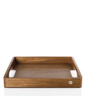 AdHoc Servírovací podnos SERVE SQUARE dřevo akácie a ořech 40x40x5 cm AdHoc Servírovací podnos SERVE SQUARE dřevo akácie a ořech 40x40x5 cm