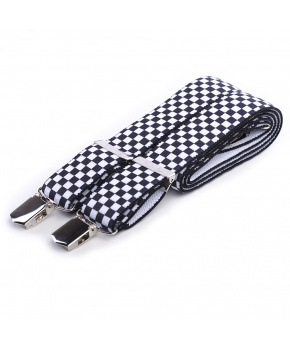 Kšandy pro dospělé Tobby šachovnice černá