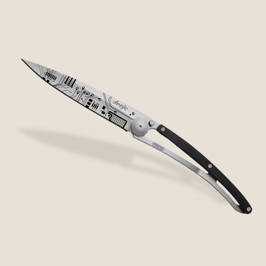 Deejo 1CB105 Tattoo 37g,ebony wood,Circuit board