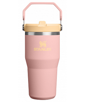 STANLEY Termoláhev s integrovanou slámkou The IceFlow™ Flip Straw 2.0 Tumbler 600 ml/20oz Peach Rose