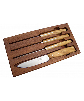 Sada steakových nožů LionSteel 9001S UL 4ks v dřevěném boxu