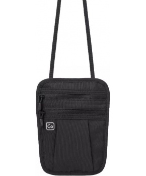 Go Travel skrytá kapsa na krk Classic Passport Pouch liquorice black