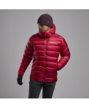 Montane ANTI-FREEZE XT HOODIE-ACER RED-M pánská bunda tmavě červená