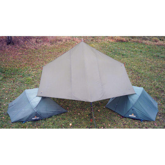 Warmpeace PLACHTA CHAPITO olive green
