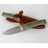 Nůž s pevnou čepelí LionSteel B35 CVG čepel ocel Sleipner,rukojeť canvas,pouzdro