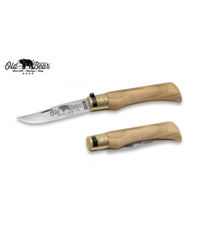 Kapesní nůž Antonini OldBear 9306/21_LU uhlíková čepel,rukojeť olivové dřevo