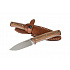 Nůž s pevnou čepelí LionSteel B35 ST čepel ocel Sleipner, rukojeť dřevo santos, pouzdro