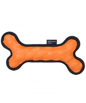 Mountain paws Rubber Bone Dog Toy; orange