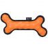 Mountain paws Rubber Bone Dog Toy; orange