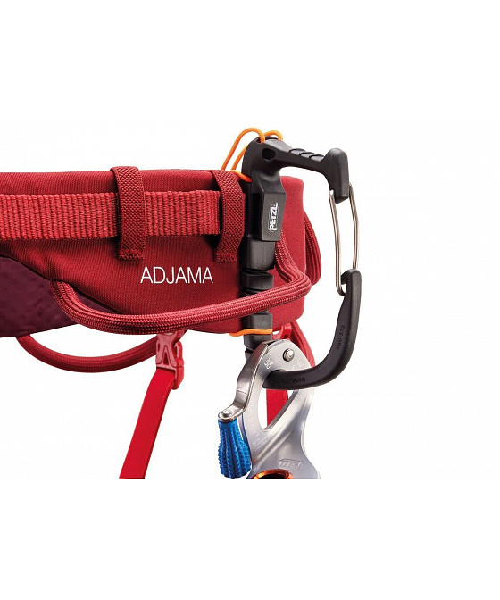 Petzl ADJAMA – pánský horolezecký sedací úvazek Dark Red