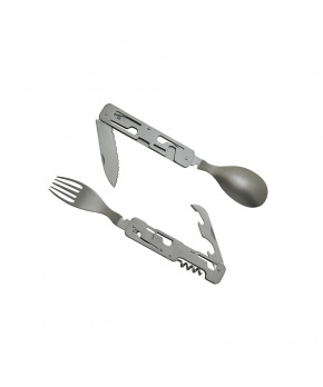 Kempingový příbor Baladeo ECO325 Papagayo 6 funkcí naked,ocel 420,neoprenové pouzdro