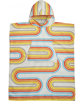 PackTowl PACKTOWL CHANGING PONCHO L/XL Retro Curve pončo/ručník barevné zatáčky PackTowl PACKTOWL CHANGING PONCHO L/XL Retro Curve pončo/ručník barevné zatáčky