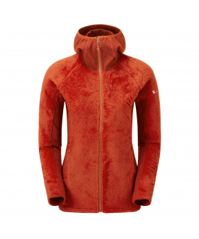 Montane FEM PROTIUM XPD HOODIE-SAFFRON RED-UK16/XL dámská bunda červená Montane FEM PROTIUM XPD HOODIE-SAFFRON RED-UK16/XL dámská bunda červená