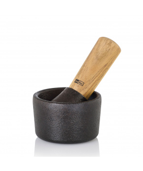 AdHoc Litinový hmoždíř CAMO s paličkou dřevo akácie průměr 8cm AdHoc Litinový hmoždíř CAMO s paličkou dřevo akácie průměr 8cm