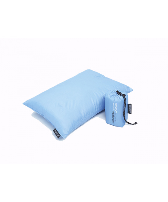 Cocoon péřový polštář Down Travel Pillow S light blue