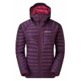 Montane FEM FEATHERLITE DOWN JKT-SASKATOON BERRY-36 dámská bunda vínová