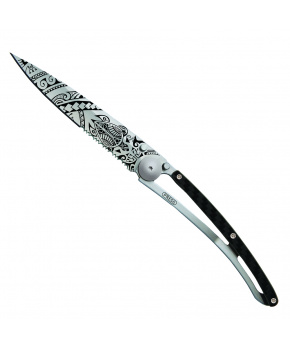Kapesní nůž Deejo 1CC539 Tattoo Serration 37g carbon fiber Polynesian