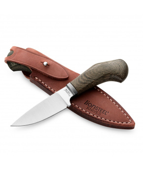 Nůž s pevnou čepelí Lionsteel WILLY WL1 CVG čepel ocel M390,rukojeť canvas,pouzdro