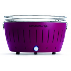 LotusGrill XL Plum Purple + ZDARMA 1kg dřevěného uhlí LotusGrill + ZDARMA gelový podpalovač LotusGrill + ZDARMA grilovací kleště LotusGrill