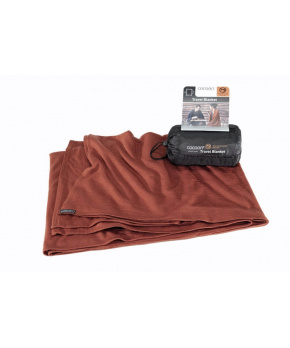 Cocoon merino deka Merino Wool/Silk Blanket dark terracotta Cocoon merino deka Merino Wool/Silk Blanket dark terracotta