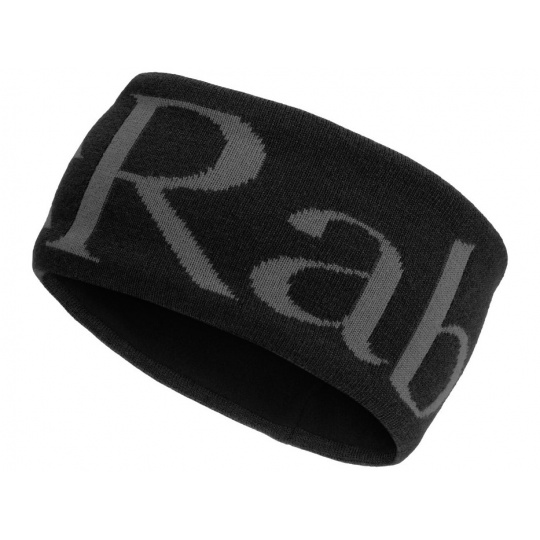 Rab Rab Knitted Logo Headband anthracite/ANT ONE čelenka