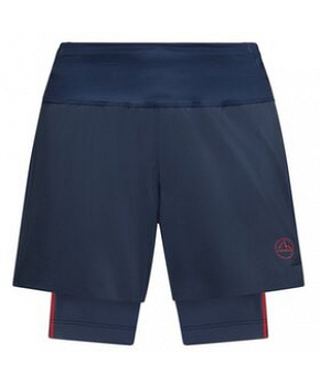 Kraťasy La Sportiva Ultra Distance Shorts M Night Sky/Mountain Red