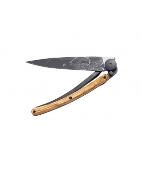 Kapesní nůž Deejo 9GB103 Tattoo Black 27g olive wood Trout Kapesní nůž Deejo 9GB103 Tattoo Black 27g olive wood Trout