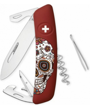 Swiza kapesní nůž D03 Mexican Skull red