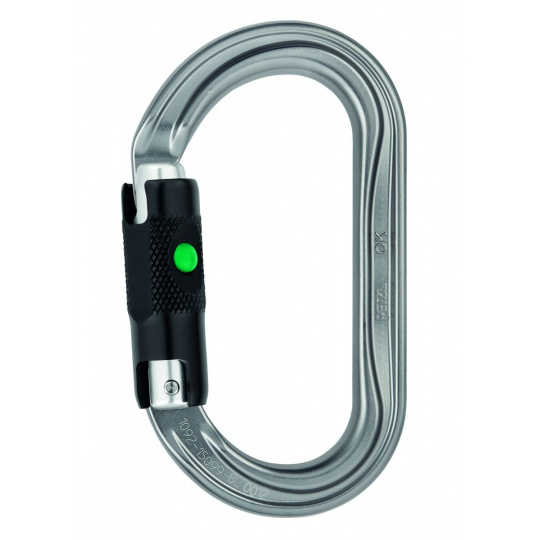 Petzl OK BALL LOCK karabina ovál s automatickou poj.