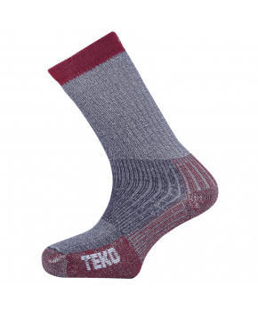 Teko 9905EC MERINO.XC Heavyweight Trekking charcoal-red zimní turistické ponožky