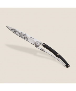 Kapesní nůž Deejo 9CB102 Tattoo 27g ebony wood Café Racer