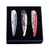 Sada kapesních nožů Deejo DEE24H004 24H Le Mans aluminium 3x37g limitovaná edice