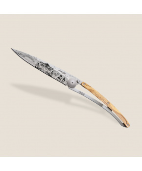 Kapesní nůž Deejo DEE724 Tattoo 37g,24h Le Mans olive wood Day Kapesní nůž Deejo DEE724 Tattoo 37g,24h Le Mans olive wood Day
