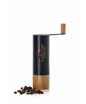 AdHoc Mlýnek na kávu ruční Mrs. BEAN nerez černý/acacia AdHoc Mlýnek na kávu ruční Mrs. BEAN nerez černý/acacia