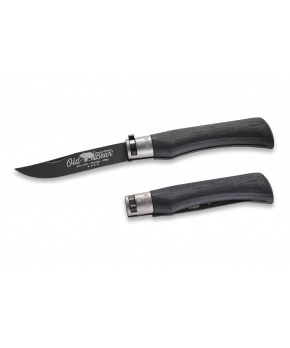 Kapesní nůž Antonini OldBear 9303/23_MNK černá nerezová čepel s PTFE, rukojeť topol černá