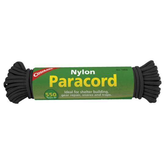 Coghlan´s lano Nylon Paracord 45 kg černé